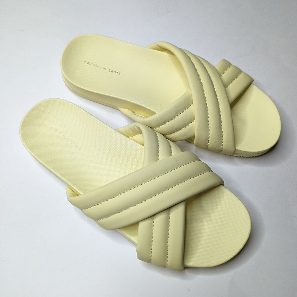 AE Saturday Slide Sandal Yellow 9